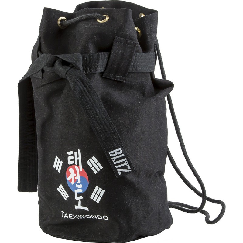 Černý batoh přes rameno (pytel) - Taekwondo