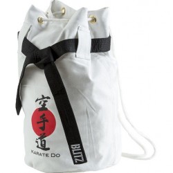 Bílý batoh přes rameno (pytel) - Karate