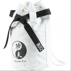 Bílý batoh přes rameno (pytel) - Kung Fu