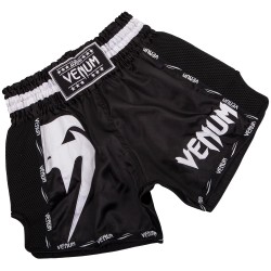 Šortky Venum Giant Muay Thai - Black/White 