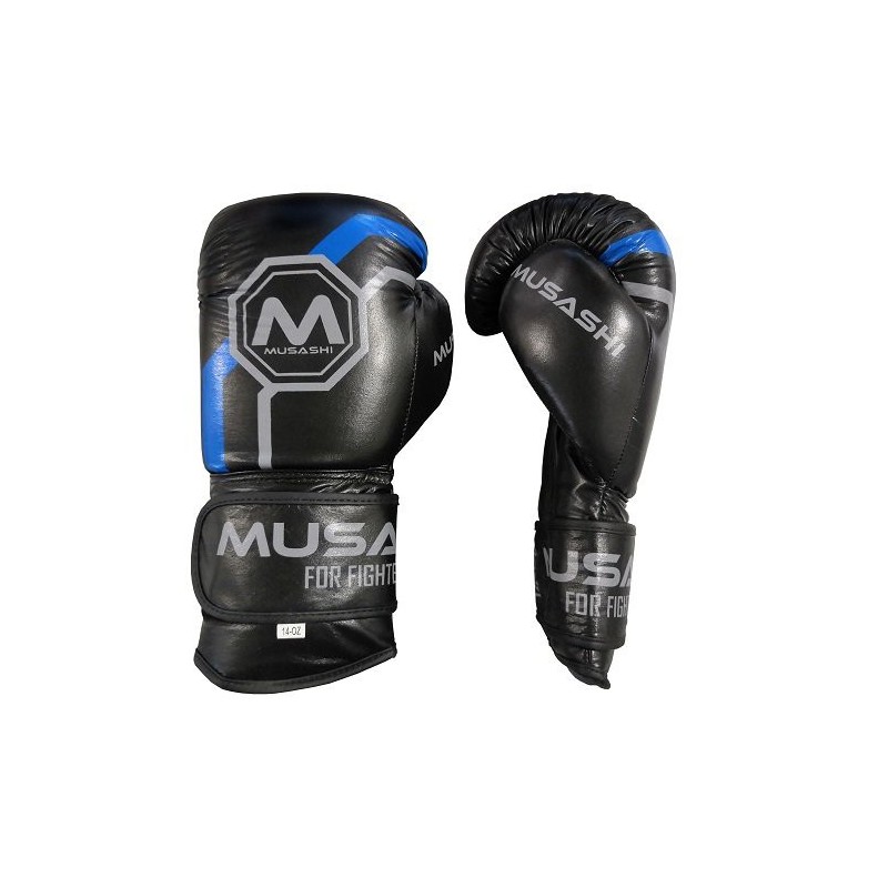 Boxerské rukavice Muay Thai 3 - Musashi - blue