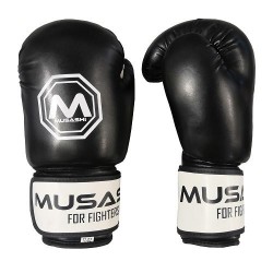 Dětské boxerské rukavice Musashi Classic Black/White