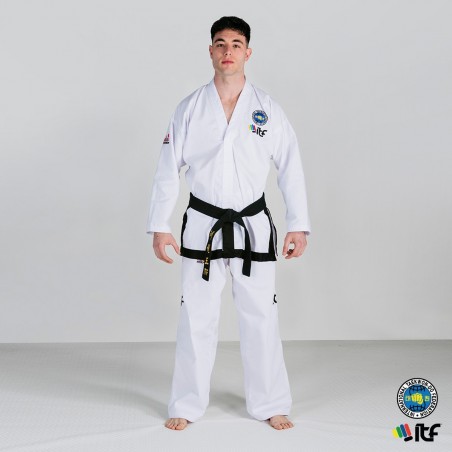 Dobok TKD ITF Approved Fujimae Training Lite Black Belt