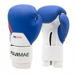 Kožené boxerské rukavice Fujimae Pro Series Blue/White