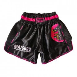 Šortky Matsuru Muay Thai Black/Pink