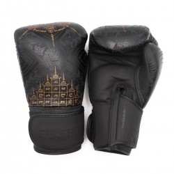 Kožené boxerské rukavice Fujimae SakYant II Black/Gold